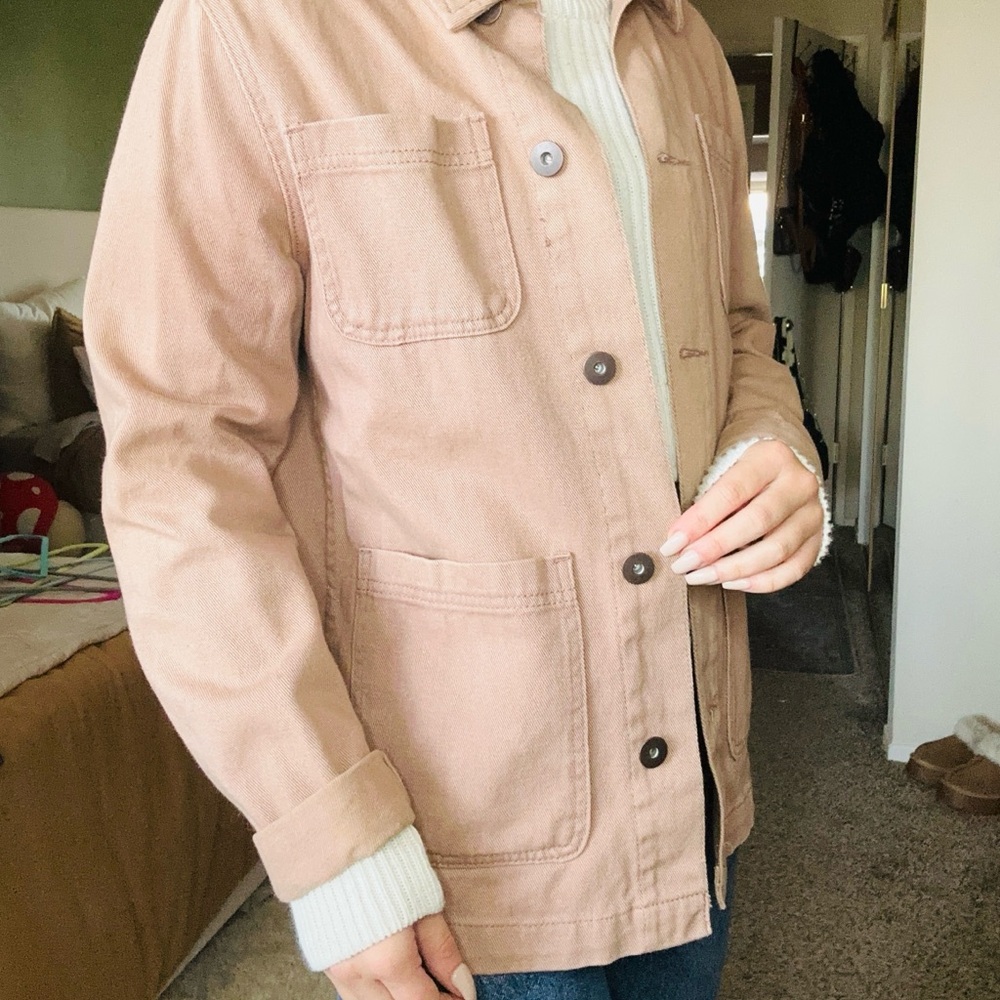 Asos Button Down Utility Jacket Xs - image 4